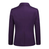 Slim fit Purple Men’s Three Piece Suit with Notch Lapel