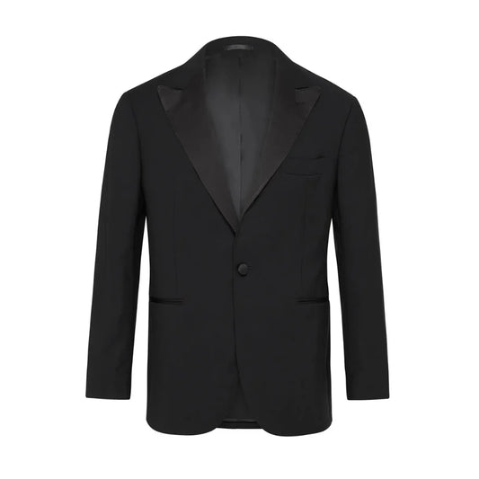 Men's Two-Piece Peak Lapel Merino Wool Tuxedo Suit