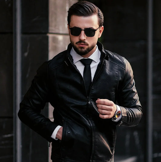 mens leather jacket