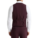 Premium slim fit maroon peak lapel suit for men designed for weddings, receptions, parties, and formal wear.