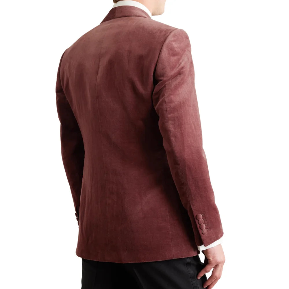 Kingsman Slim Fit Shawl Collar Velvet Tuxedo Jacket