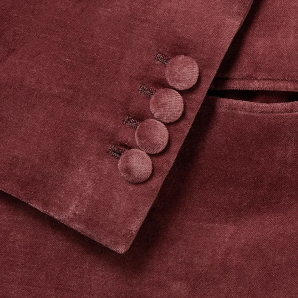 Kingsman Slim Fit Shawl Collar Velvet Tuxedo Jacket