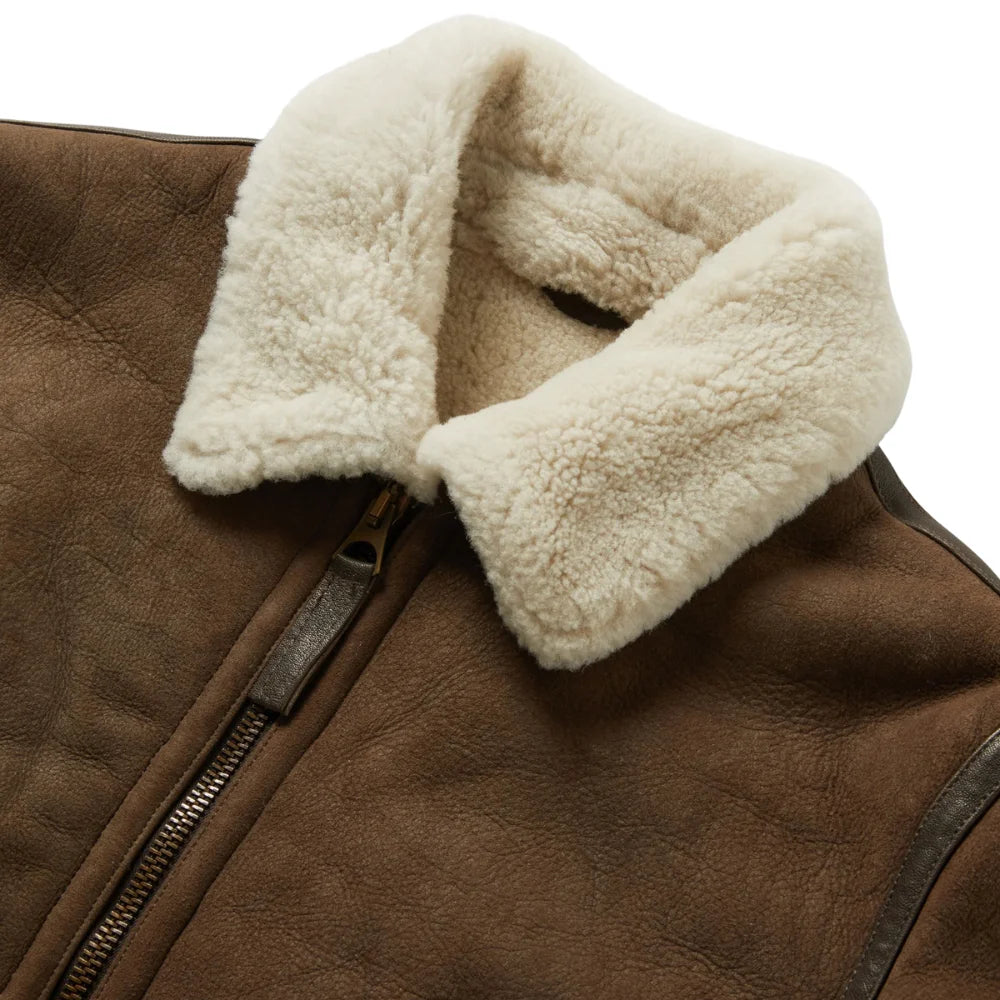 B3 RAF Aviator Flying Pilot Men’s Brown Jacket