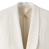Men's Shawl Lapel Ivory Silk Dinner Jacket