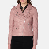 women-leather-pink-motorcycle-jacket