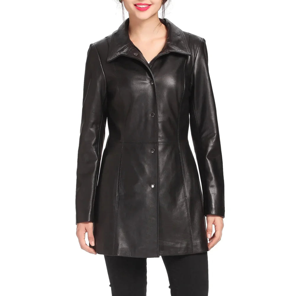 womens-black-car-coat-long