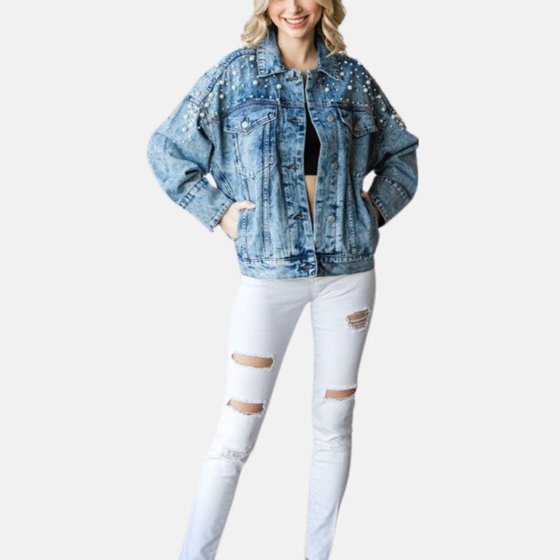 womens-blue-perl-cotton-jean-jacket