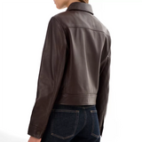 womens-brown-jacket-with-shirt-collar