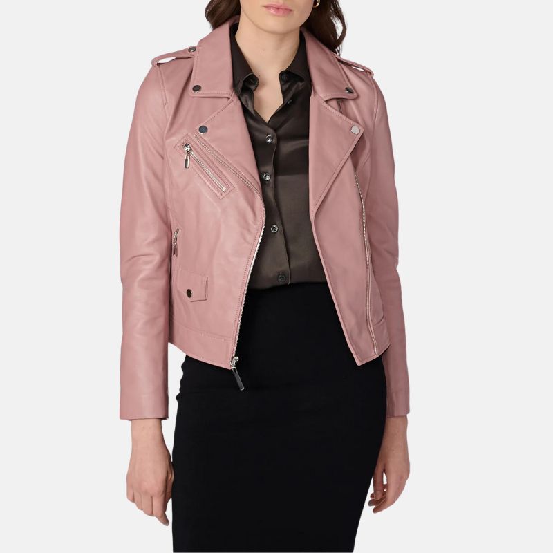 womens-leather-pink-motorcycle-jacket