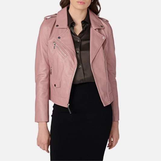 womens-leather-pink-motorcycle-jacket