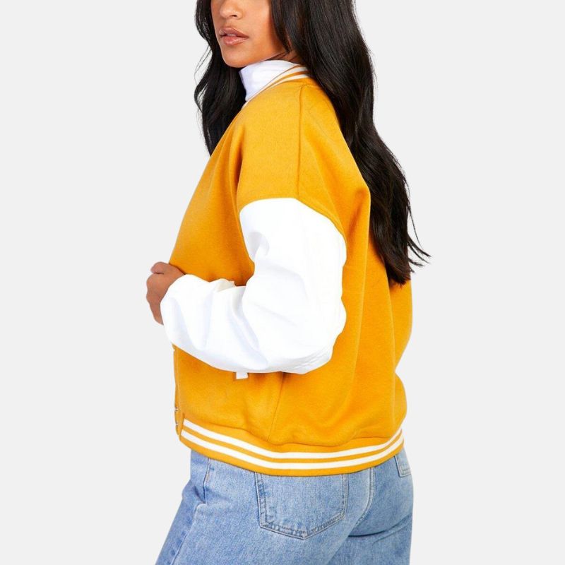 womens-mustard-satin-bomber