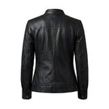 Women's Slim Fit Black Leather Jacket
