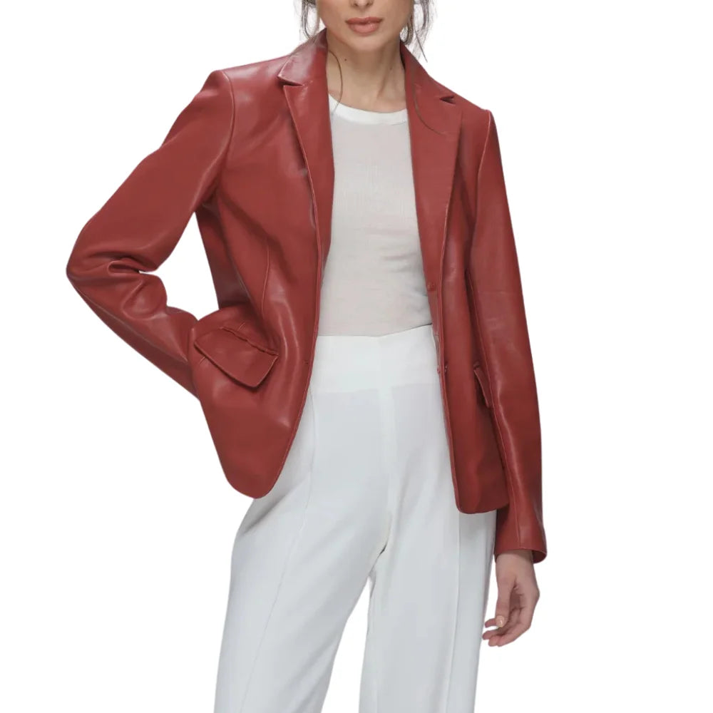 womens-two-button-red-leather-jacket