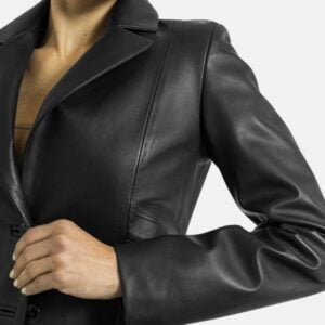 black-leather-blazer