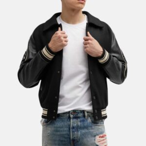 mens-black-bomber-jacket-with-patches