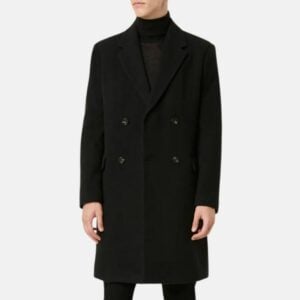 Black Double Breasted Trench Coat Mens