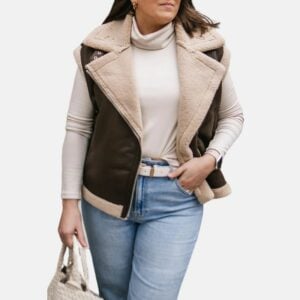 brown-faux-shearling-vest-for-womens