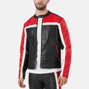 mens-black-and-red-color-block-cafe-racer-leather-jacket