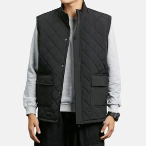 mens-black-quilted-zip-up-thermal-cotton-vest