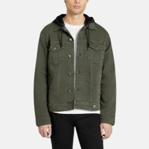 mens-green-hooded-denim-jacket