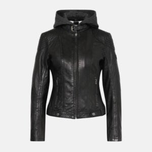 womens-black-hooded-leather-jacket