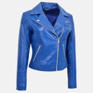 womens-blue-quilted-leather-jacket