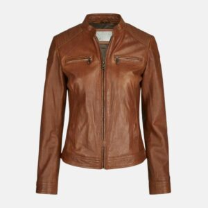womens-slim-fit-tan-leather-jacket