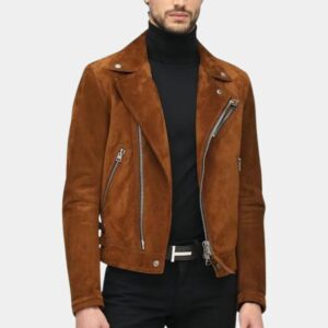 mens-brown-moto-suede-leather-jacket