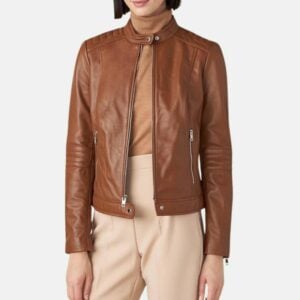 womens-brown-leather-jacket