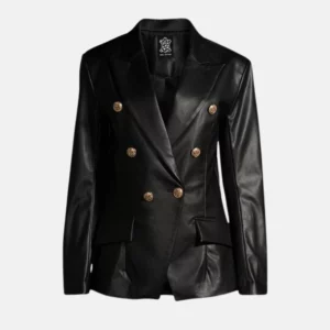 Womens-Kim-Double-Breasted-Black-Leather-Blazer