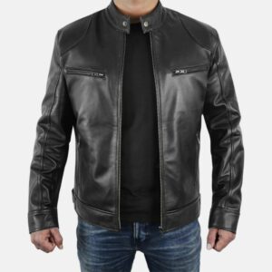black-leather-jacket-cafe-racer