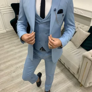 slim-fit-three-piece-sky-blue-suit