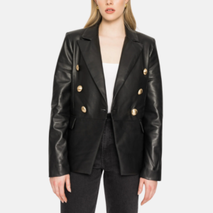 womens-kim-double-breasted-black-leather-blazer