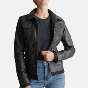 black-leather-bomber-women-with-removable-hood
