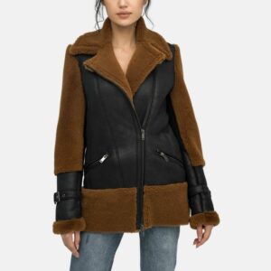 womens-brown-shearling-asymmetrical-zipper-leather-bomber-jacket