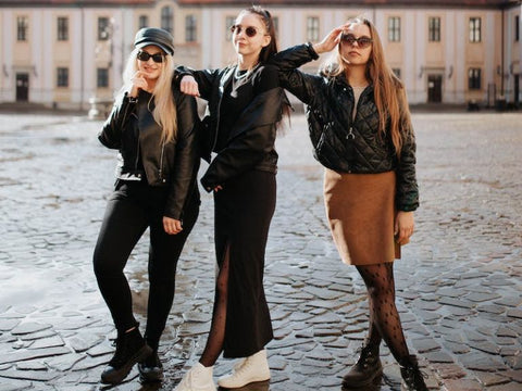 How to style womens leather jacket
